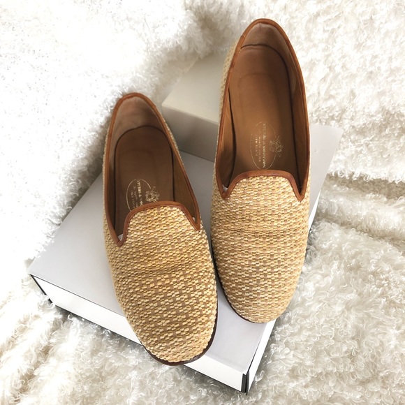 Stubbs & Wootton Shoes - VTG.STUBBS & WOOTTON TWEED Leather loafers